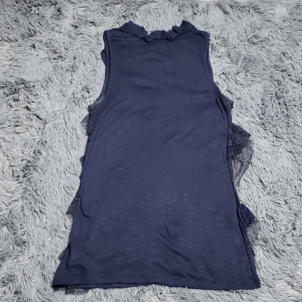Forever 21 Blue Ruffle Tank Top - Picture 4 of 4